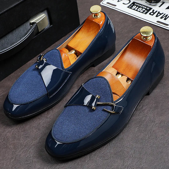 Luxury Designer New Groom Pointed Suede Monk Strap Oxford Shoes For Men Formal Wedding Prom Dress Homecoming Zapatos Hombre