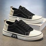 Classic Men's Canvas Shoes Outdoor Fashion Skateboard Shoes for Men Comfor Non-Slip Casual Sneakers Breathable Men Walking Shoes