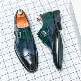Hot Selling Men's Loafers Europe America Color Matching Design Fashionable Flat Shoes Office Men's Business Dress Shoes