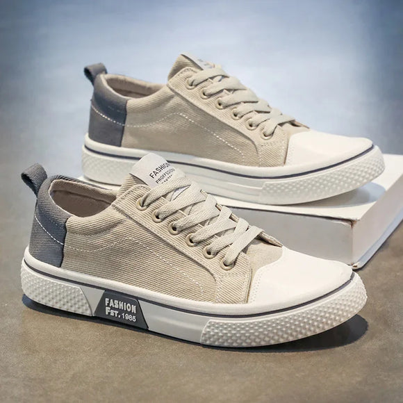 Classic Men's Canvas Shoes Outdoor Fashion Skateboard Shoes for Men Comfor Non-Slip Casual Sneakers Breathable Men Walking Shoes