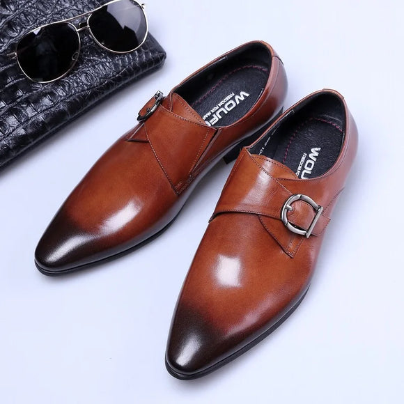 Men Leather Shoes Trending Classic Shoes for Men Loafers Lace Up Formal Black Wedding Party Shoes Formal Non Slip Casual Shoes